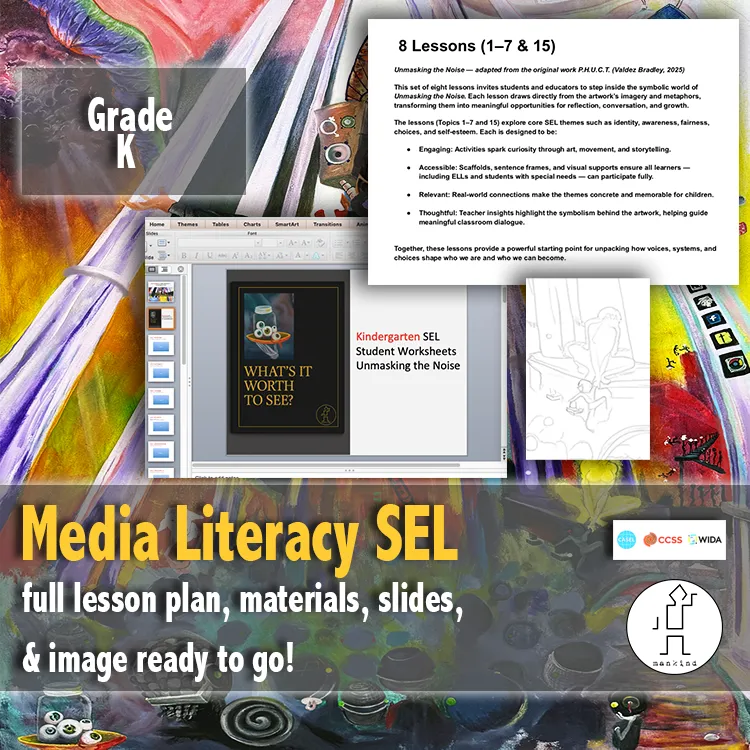 K-2 media literacy pack - early childhood curriculum introducing basic critical thinking concepts